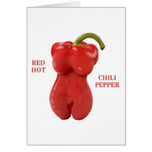 Red Hot Chilli Pepper Greeting Card