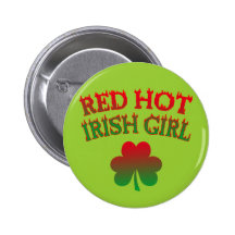 Red Hot Irish Girl Button