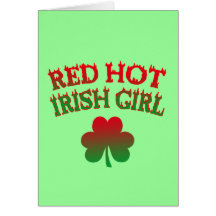 Red Hot Irish Girl Card