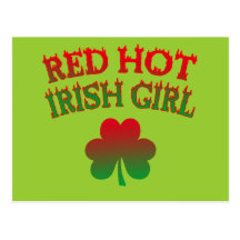 Red Hot Irish Girl Post Cards