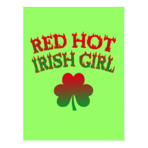Red Hot Irish Girl Postcards