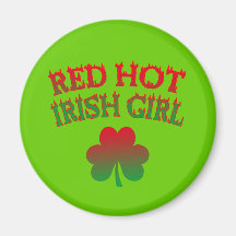 Red Hot Irish Girl Refrigerator Magnet
