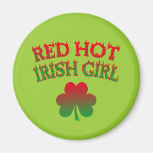 Red Hot Irish Girl Refrigerator Magnets