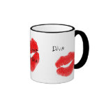 Red Hot Rock Diva Lips III Mug