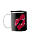 Red Hot Rock Diva Lips V mugs