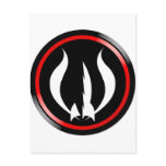 Red Hot Rocket icon postcards