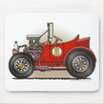 Red Hot Rod Car Mouse Pad mousepads