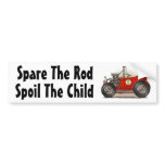 "Red Hot Rod Car Spare The Rod, S... Bumper Sticke bumper stickers