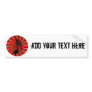 Red Hot Semiquaver - 16th note music symbol Bumper Stickers