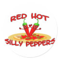 Red Hot Silly Peppers stickers