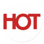 red HOT Sticker