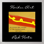 Red Hots Haiku Art Print