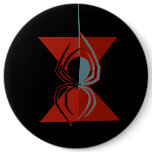 Red Hourglass Spider buttons