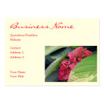 Red Hydrangea Business Card Templates