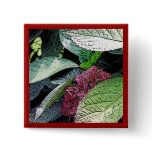 "Red Hydrangea" Pin buttons
