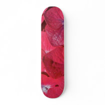 Red hydrangea skate board decks