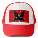 red ink blot hat