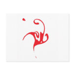 Red Ink Character Post Cards