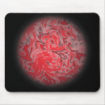 Red Ink Globe Mouse Pad