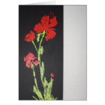 Red Iris Blank Notes Card