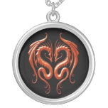 Red Iron Dragons Personalized Necklace