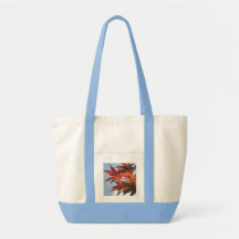 Red Japanese Maple Tree Trees Leaves Photo Canvas Bags