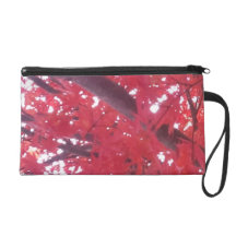 Red Japanese Maple Wristlet