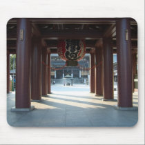 Red Japanese Paper Lantern Mousepad mousepads