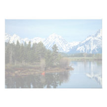 Red Kayak, Grand Teton National Park, USA Personalized Announcement