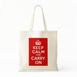 Red Keep Calm and Carry On bags