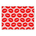 Red Kissy Lips cards