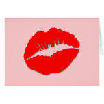 Red Kissy Lips cards