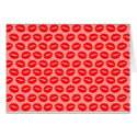 Red Kissy Lips cards