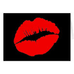 Red Kissy Lips cards