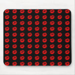 Red Kissy Lips mousepads