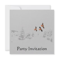 Red Kite Party Invitation