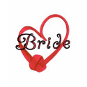 Red Knot Heart Bride t-shirts