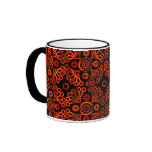 red lace mug