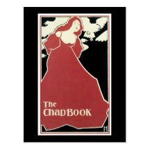 Red Lady, "The Chap-Book" 1895 Post Cards