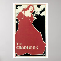 Red Lady, "The Chap-Book" 1895 Poster