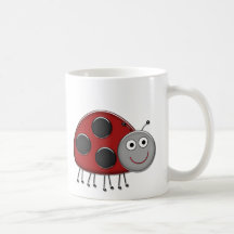 Red Ladybug Coffee Mug