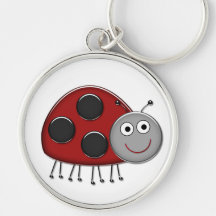 Red Ladybug Keychains