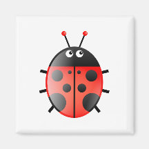 Red Ladybug Magnets