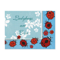 Red Ladybug Postcard