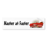 Red Land Speed Car Master at Faster Bumper Sticker bumper stickers
