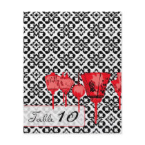 Red Lanterns Table Card 2 Flyers