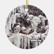 Red-legged Kittiwake Christmas Tree Ornament