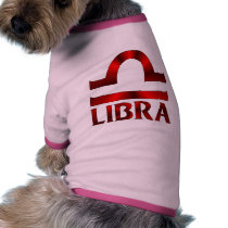 Red Libra Horoscope Symbol Dog Clothes