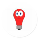 Red Light Bulb stickers
