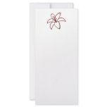 Red Lily Rack Card Template